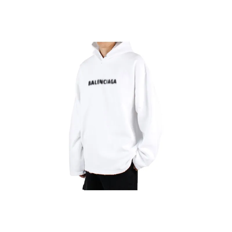 Balenciaga Blurry Logo Print Hoodie-3
