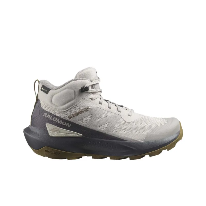SALOMON Elixir Anti Slip Wear Resistant Mid Top Trekking Shoes Women's Gray Black-1