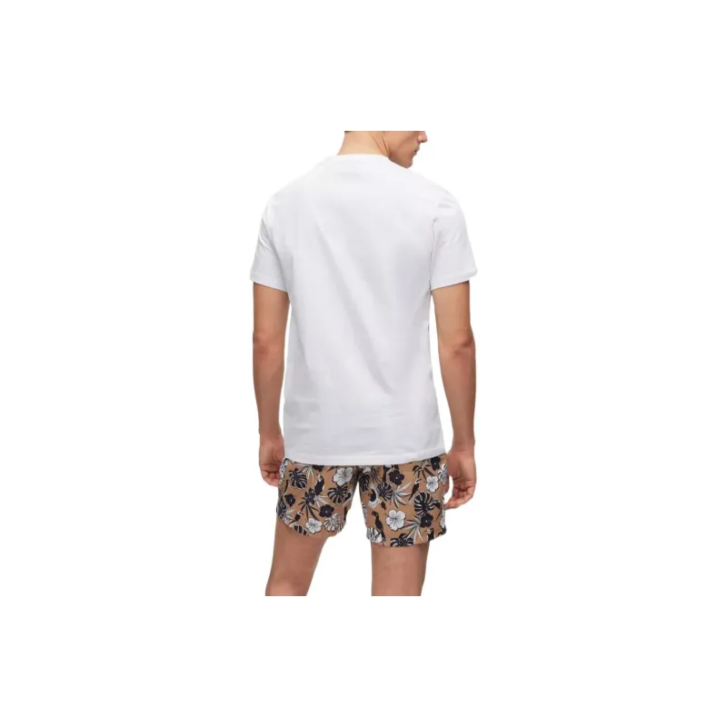 HUGO BOSS Short Sleeved T Shirts Men's White-2