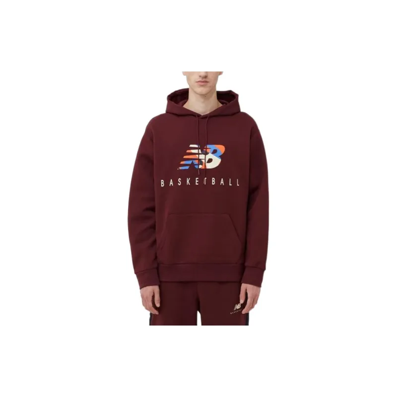 New Balance Hoops Classics Sweatshirts Men Red-3