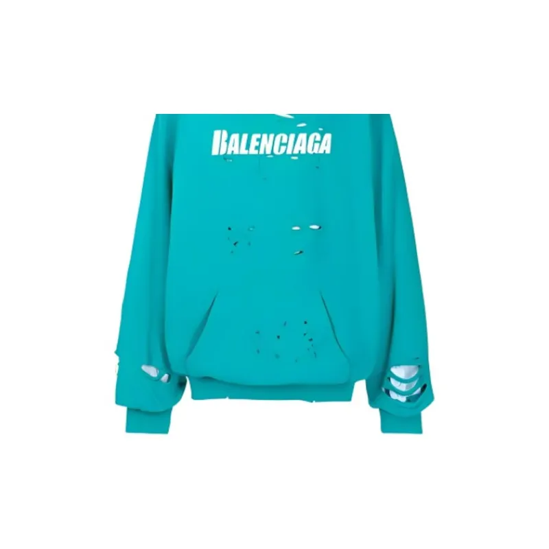 Balenciaga Caps Destroyed Hoodie-6