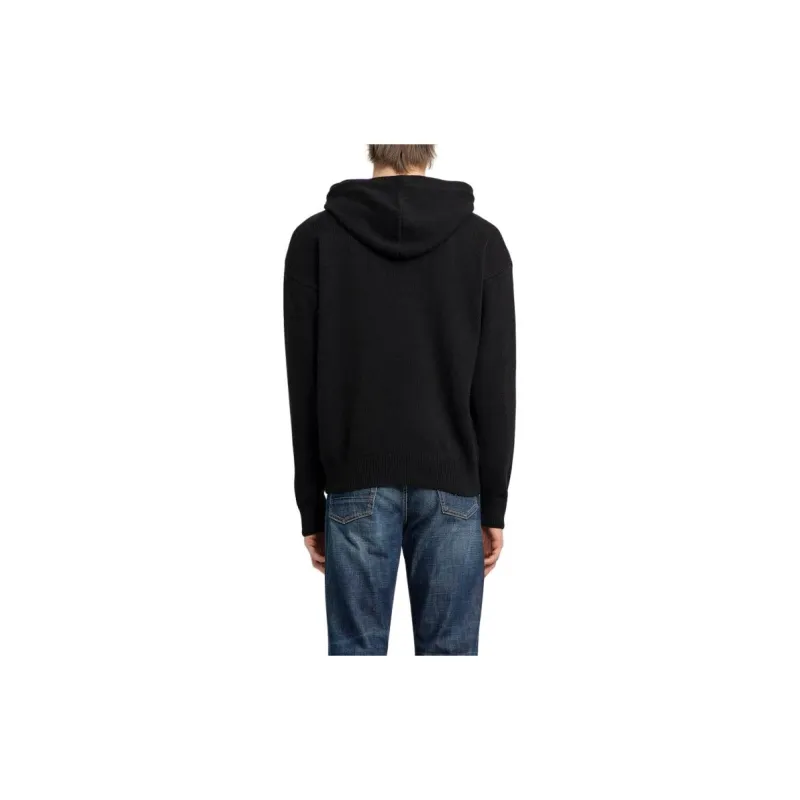 PALM ANGELS Monogram Embroidered Knitted Hoodie-4