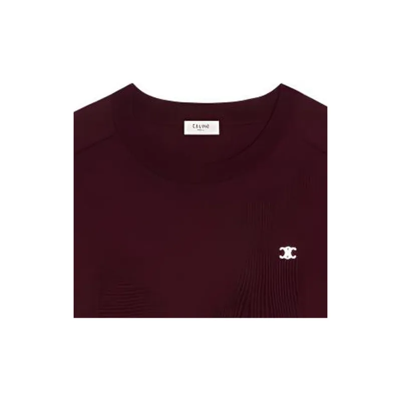 CELINE SS24 Sweater Men's Burgundy-2