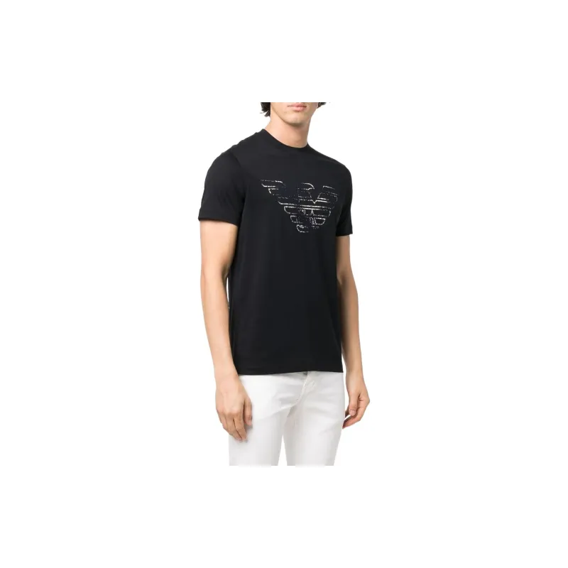 EMPORIO ARMANI T Shirts Men Blue-3