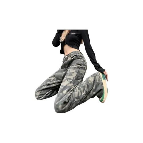 SUNSETMONENT Jeans Unisex Camouflage