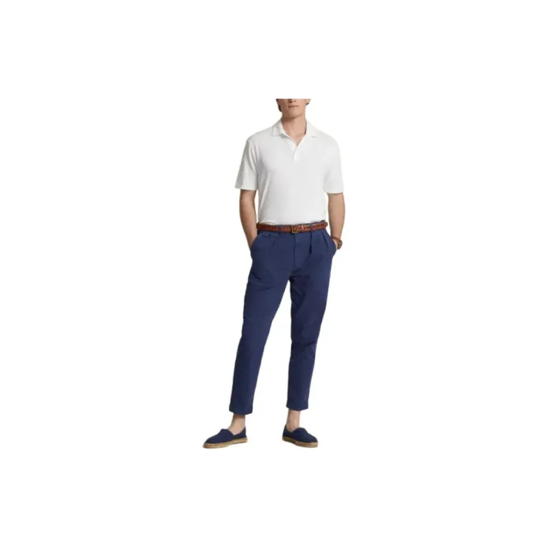 Polo Ralph Lauren Classic Fit Cotton-Linen Mesh Polo Shirt Men's White-1