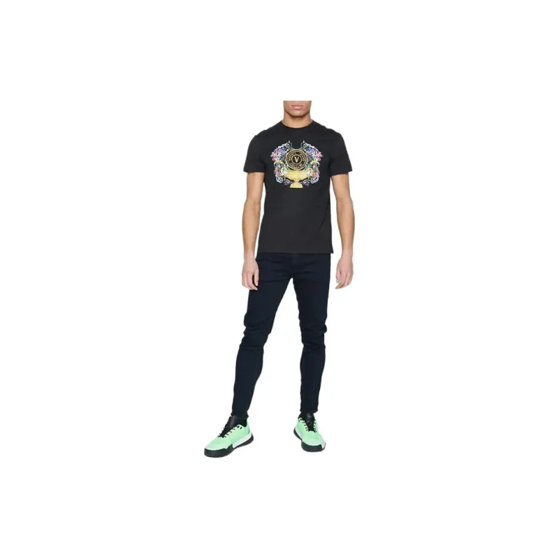VERSACE JEANS COUTURE T Shirts Men Black-2