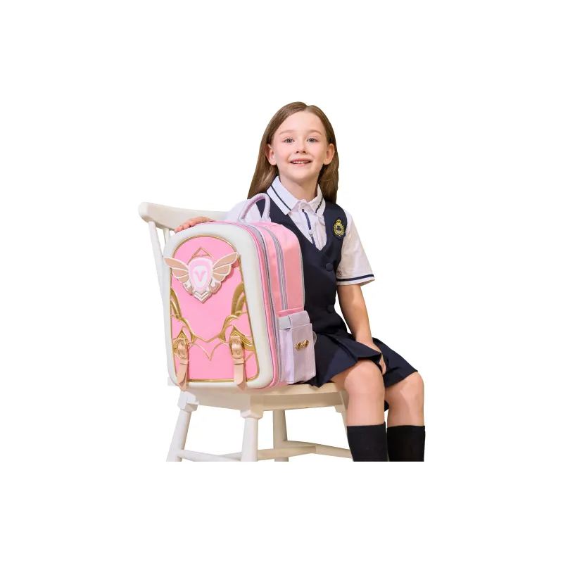 ! YOVELA 3D 3D Effect PP Soft Silicone Material Backpack Kids' Pink/Purple-3