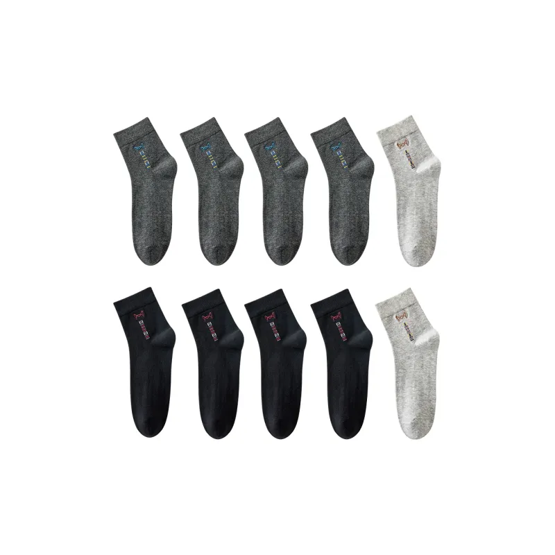 MIIOW Knee High Socks Men's 10 Pack-10