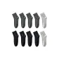 Black 4-Pack+Dark Gray 4-Pair+Light Gray 2-Pack