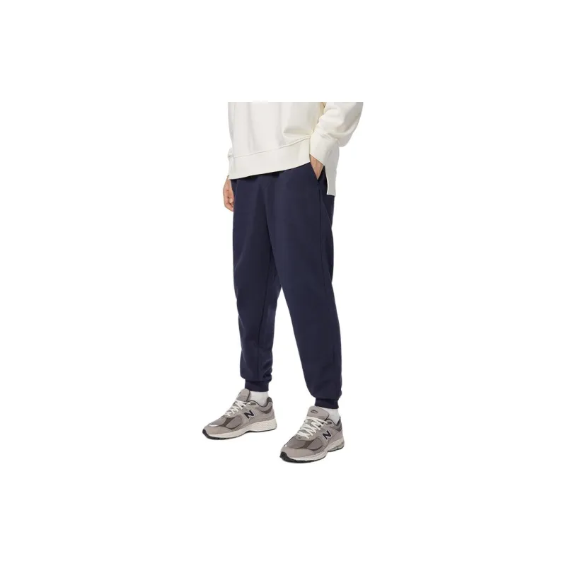 New Balance Knitted Sweatpants Men Navy Blue-1