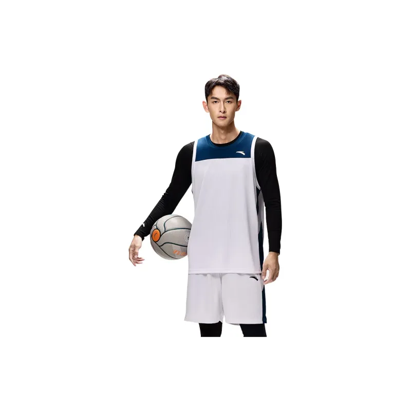 Anta Basketball Collection Basketball Suit Men's Pure White-2
