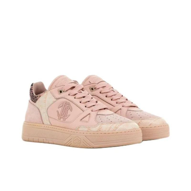 Roberto Cavalli Low Top Skateboard Shoes Women's Pink-2