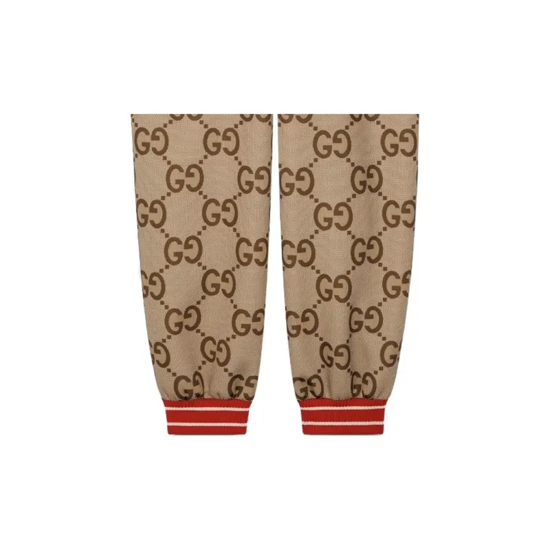 GUCCI Knitted Sweatpants Men's Brown-3