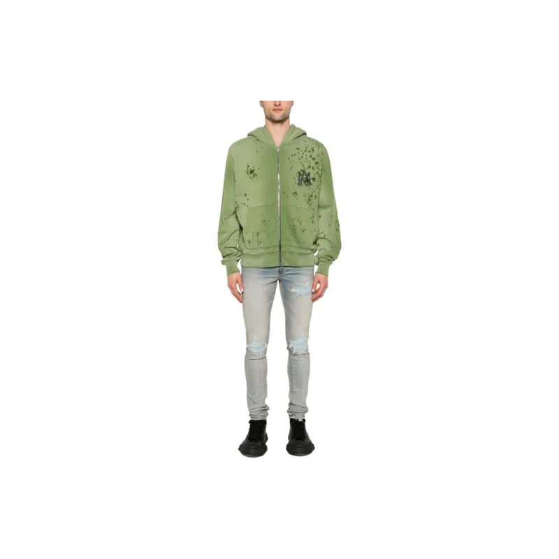 AMIRI Ma Logo Shotgun Zip Hoodie-1