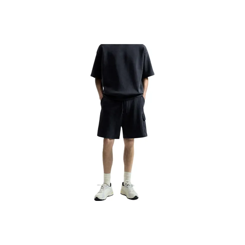 ZARA Cargo Shorts Men Black-2