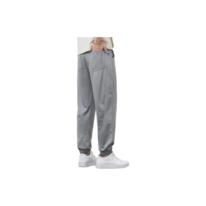 Tonlion Knitted Sports Pants Men's Dark Gray-2