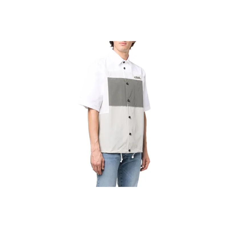 DIESEL S-Dara Colour-Block Short-Sleeved Shirt-2