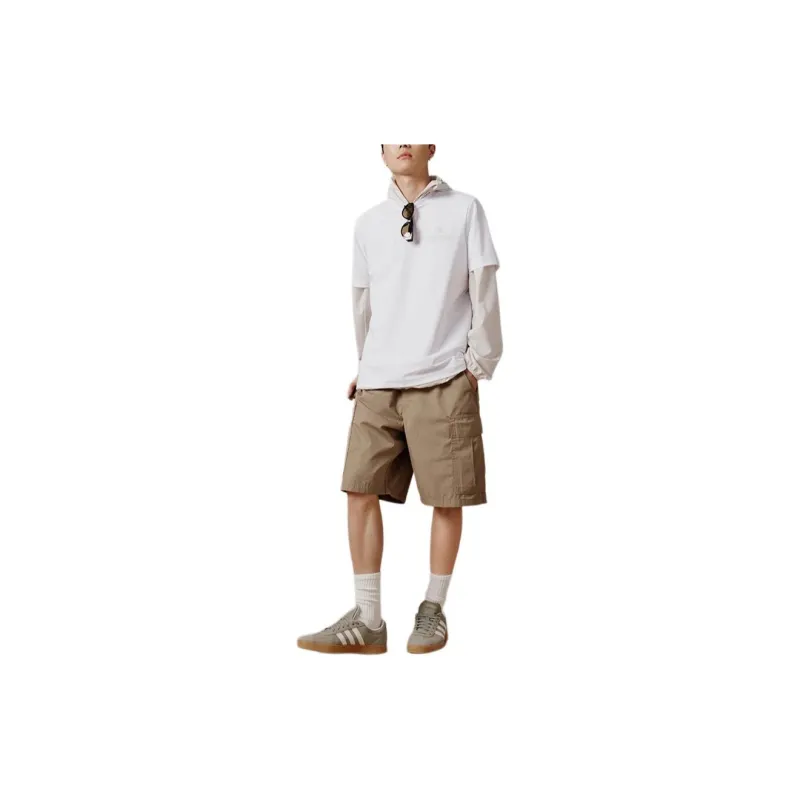 Adidas T Shirt Men's White/Bauxite Brown-2