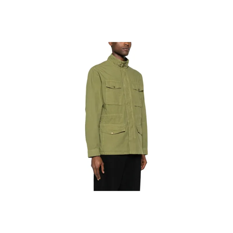 BARBOUR Logo-Patch Long-Sleeved Jacket-3