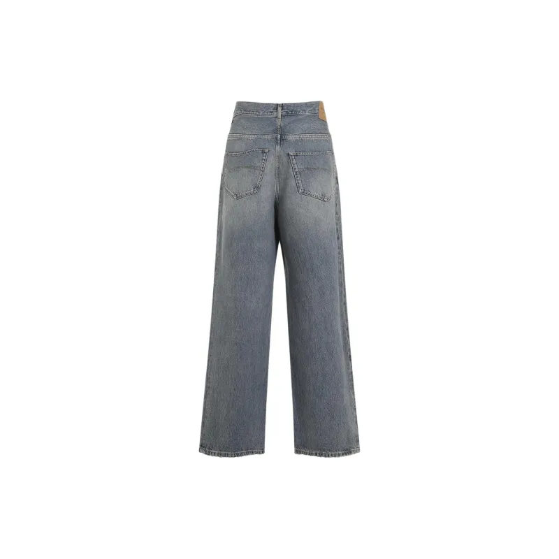 Balenciaga Logo Patch Baggy Jeans-1