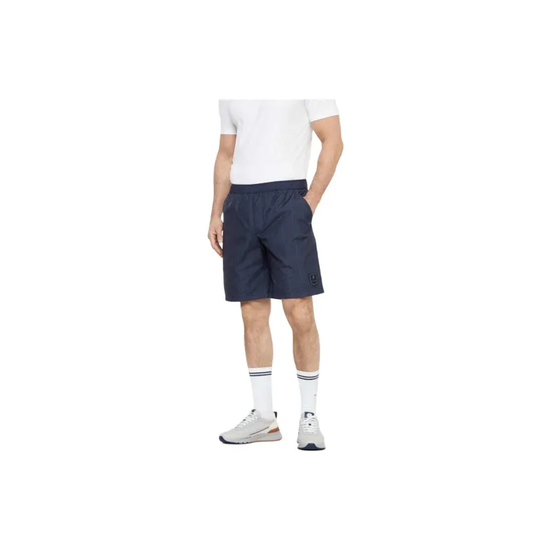 Brunello Cucinelli Logo Patch Striped Shorts-2