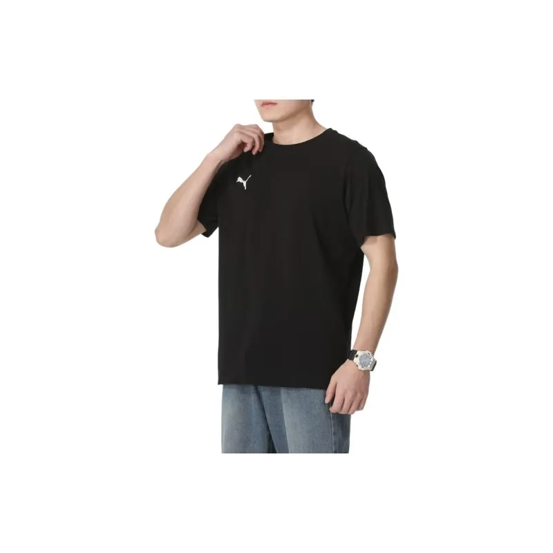 PUMA Casual Sportswear Men Set Black Top+Navy Blue Shorts-2