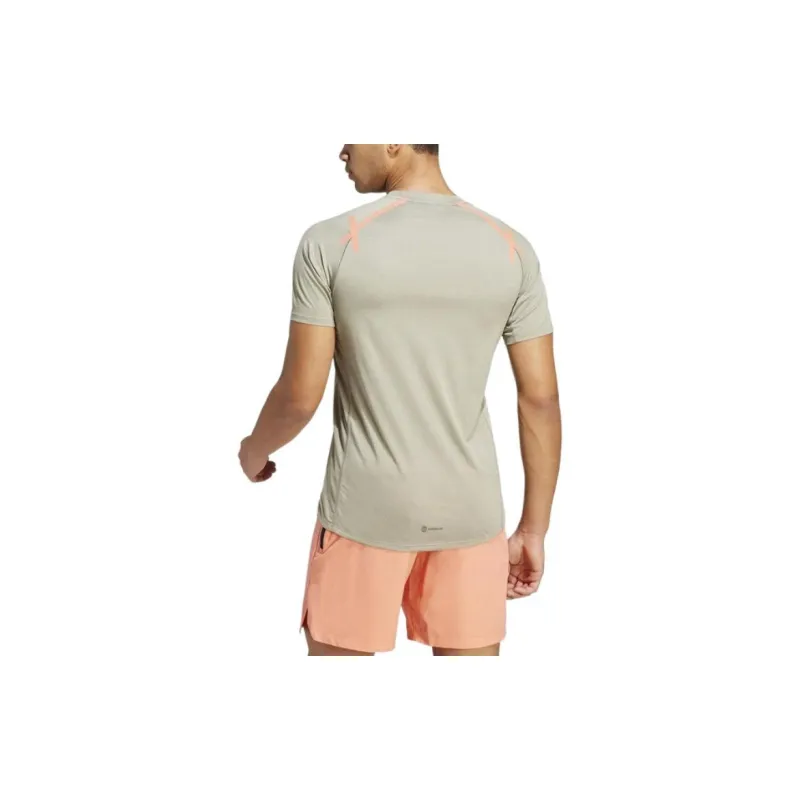 Adidas T Shirt Men's Pebble Silver Gray-2