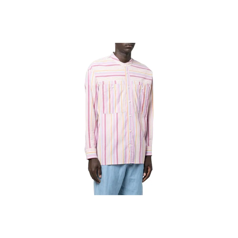ISABEL MARANT Shirts Men Pink-3