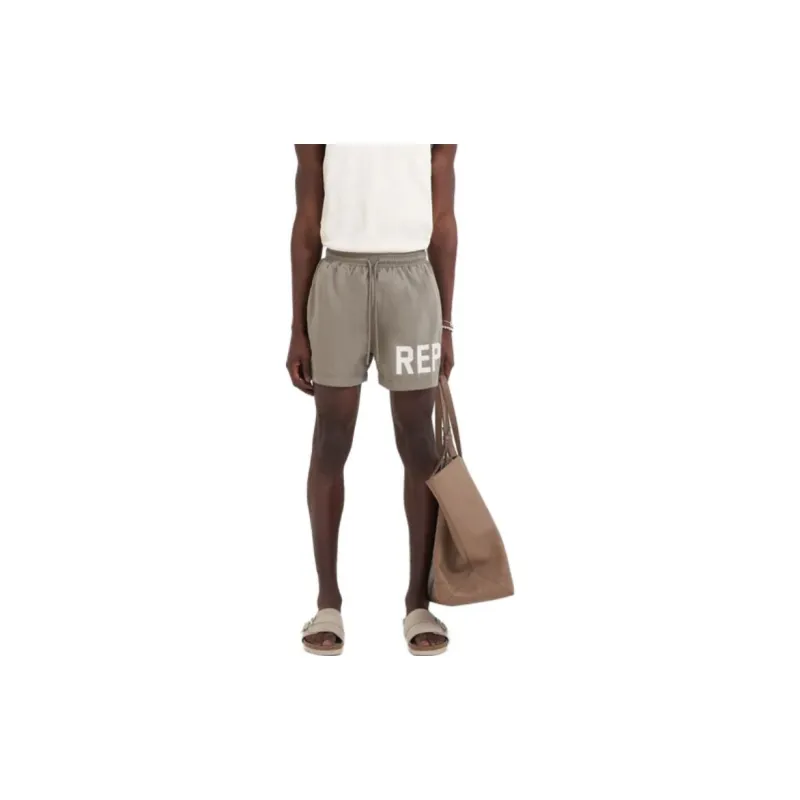 REPRESENT Logo-Printed Elastic Waist Swim Shorts-2