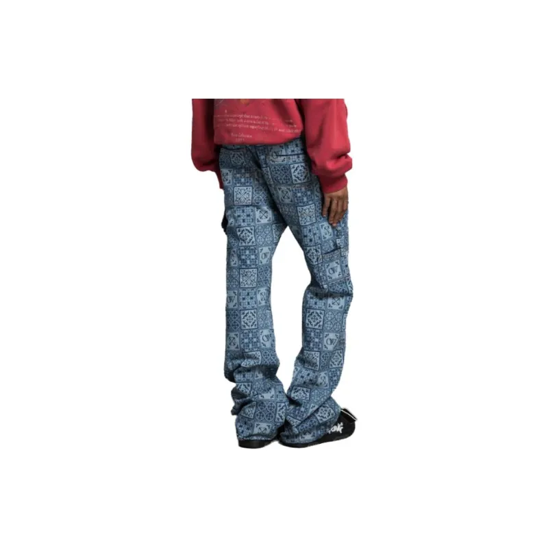 OFF WHITE Logo print Flared Carpenter Jeans-3