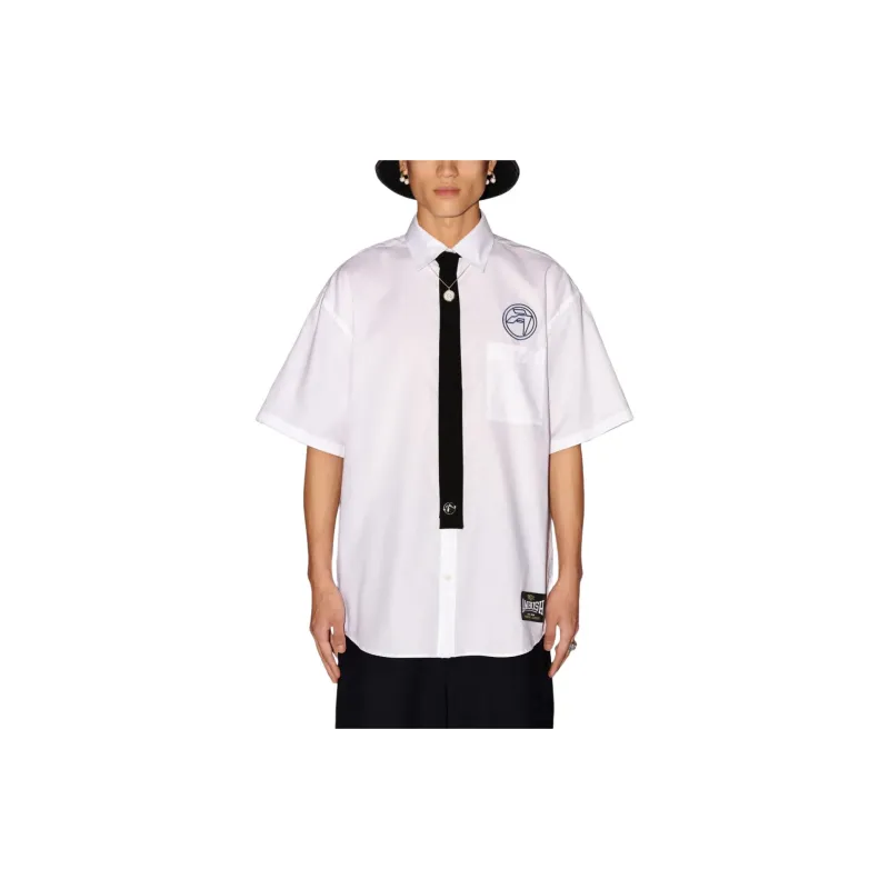 AMBUSH Logo Embroidered Short Sleeved Shirt-2