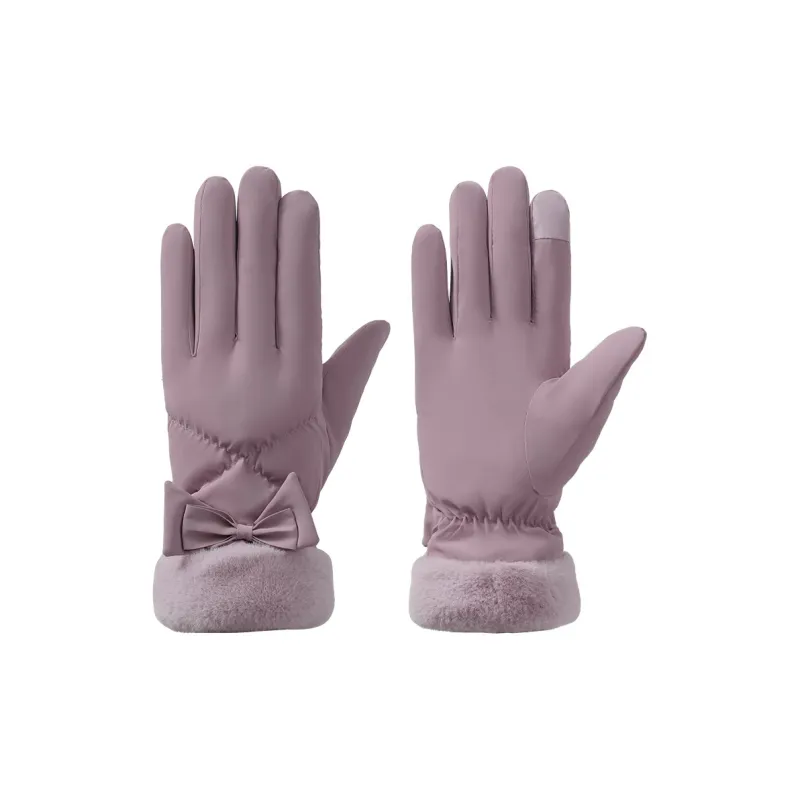 NANJIREN Thickened Warm Gloves Women's-2