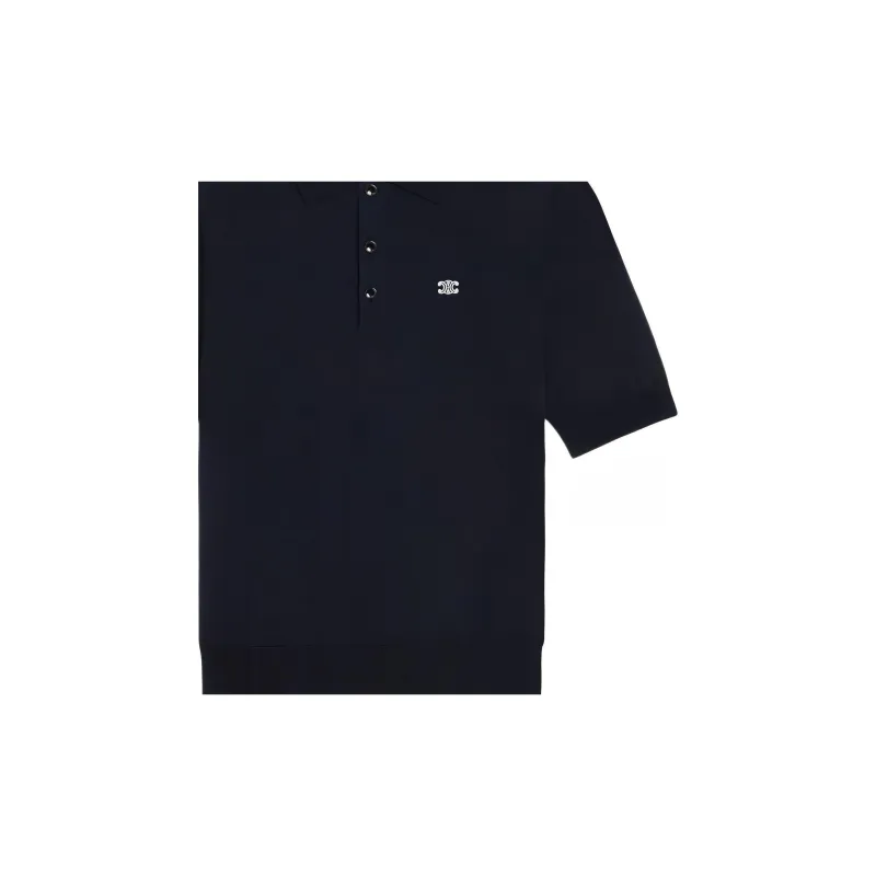 CELINE Triomphe Polo In Fine Cotton-5