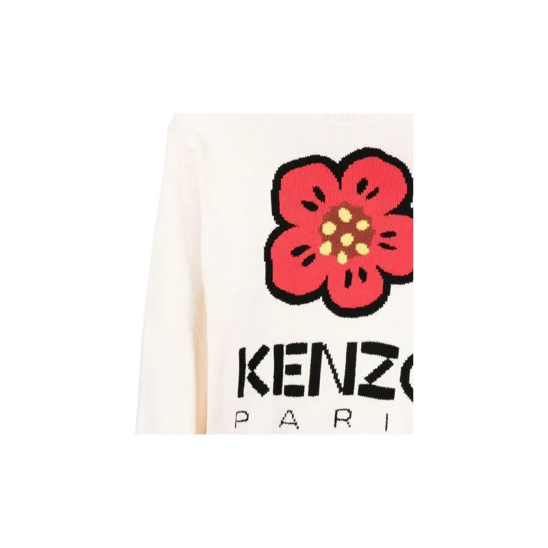 KENZO Boke Flower-intarsia Crew-neck Jumper-5