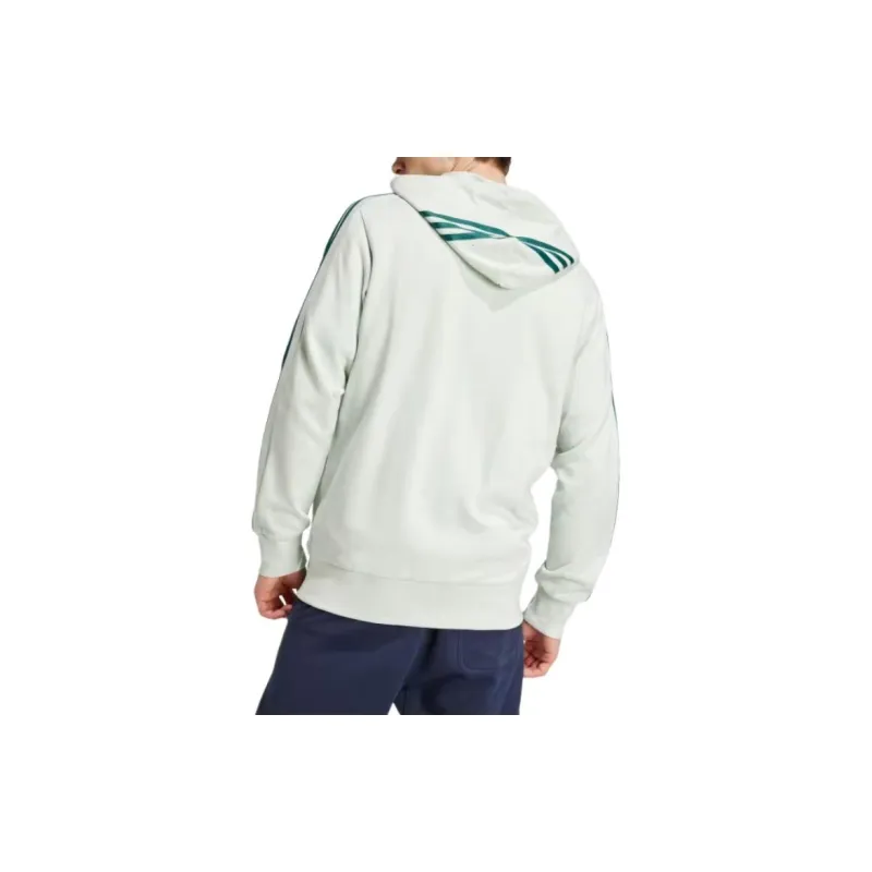 Adidas Essentials French Terry 3 Stripes Full Zip Hoodie-2