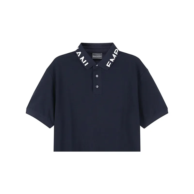 EMPORIO ARMANI SS23 Polo Shirt Men's Navy-4