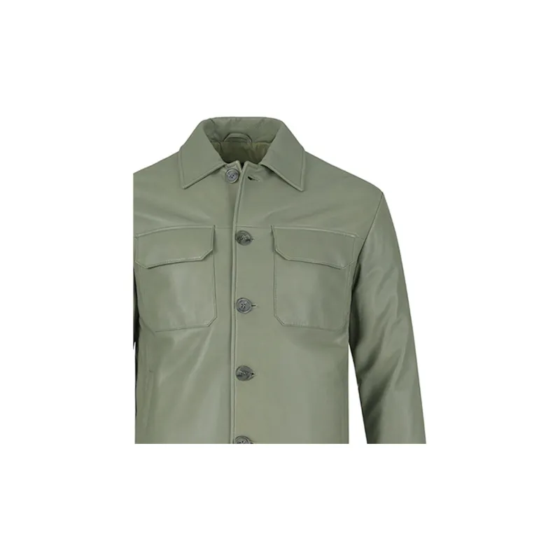 EMPORIO ARMANI Jackets Men Light Khaki Green-5