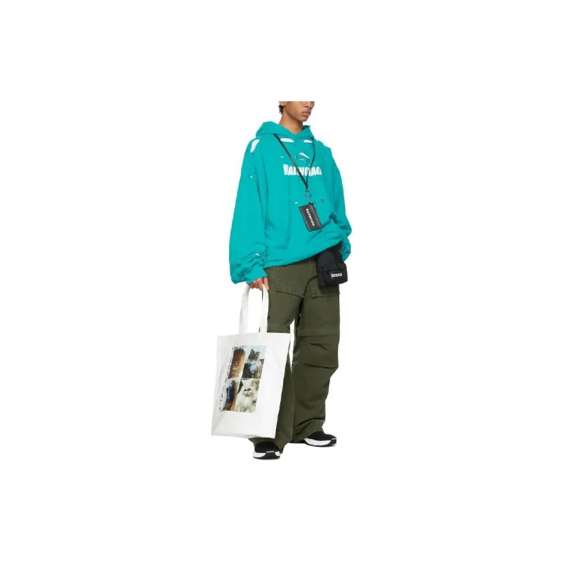 Balenciaga Caps Destroyed Hoodie-2