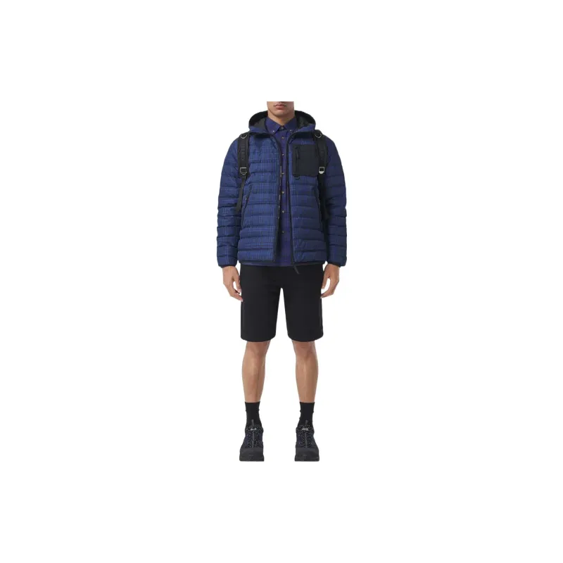 Burberry Check Print Padded Down Jacket-1