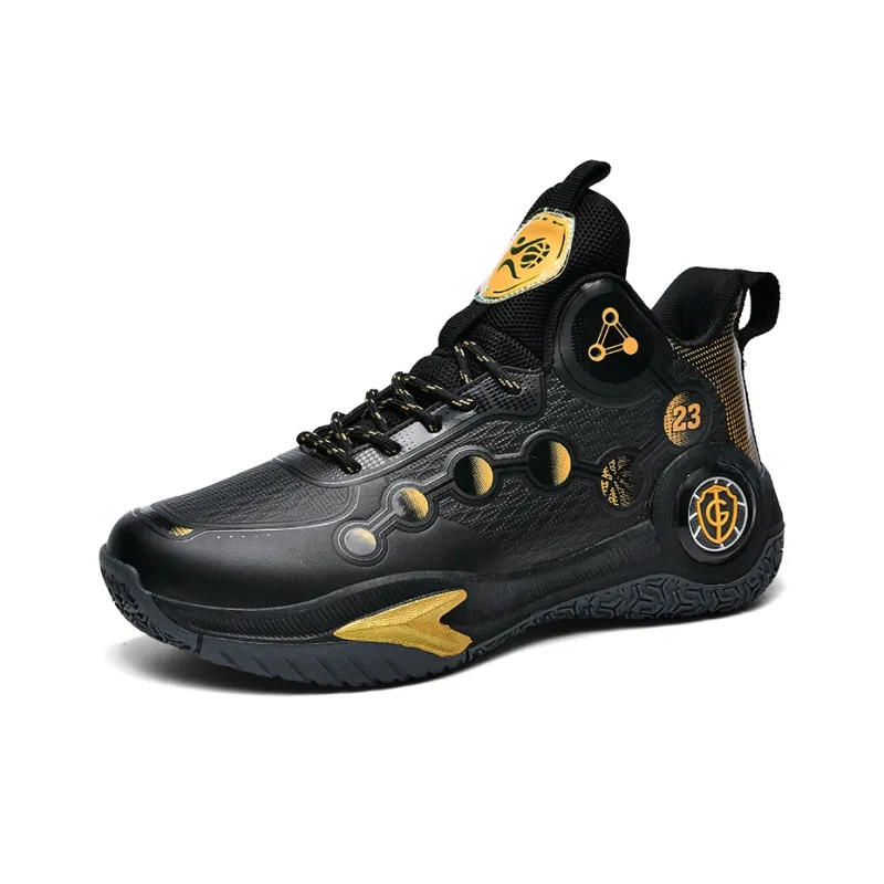 MUSNODO Shock Absorbers With Slip Resistant And Abrasion Resistant Properties Low Top Basketball Shoes Unisex Black-1