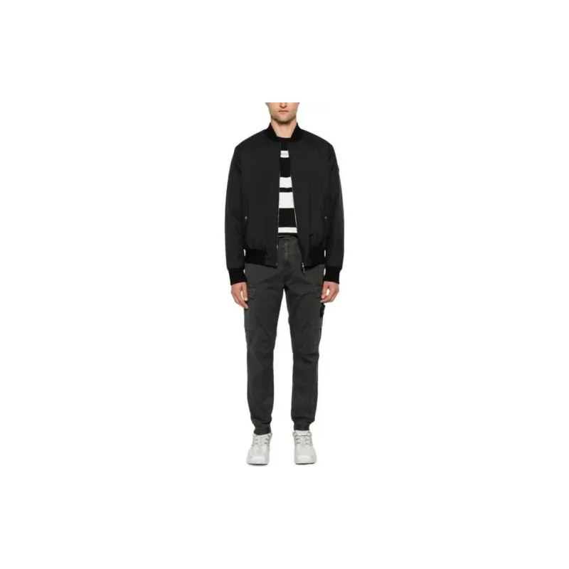 STONE ISLAND Compass Patch Tapered Leg Pants-1