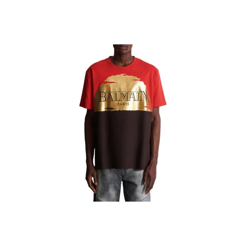 BALMAIN X Disney Graphic Printed Crewneck T Shirt-4