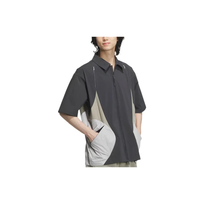 Adidas Future Style Zip Shirt Men's Carbon Black-3