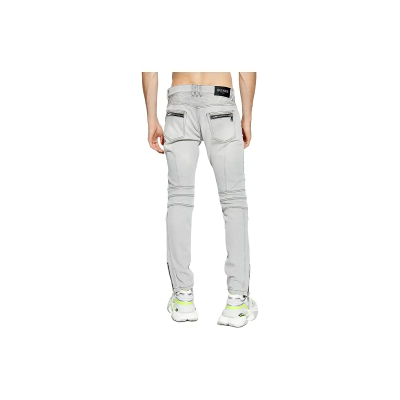 BALMAIN Panelled Slim Fit Jeans-3