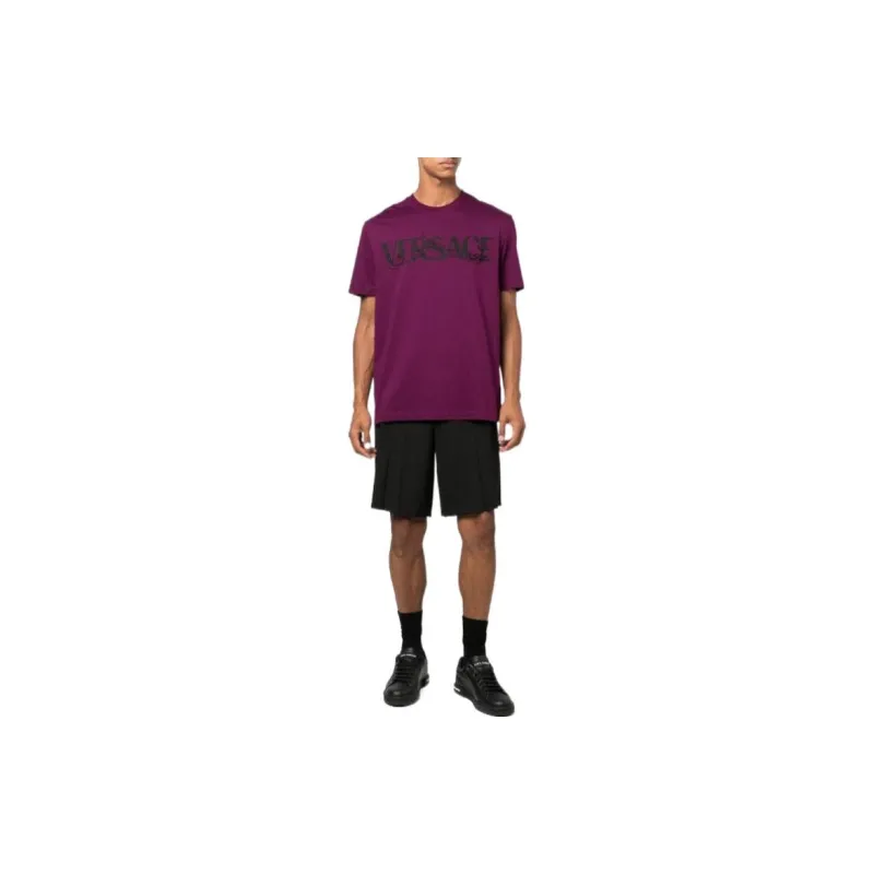 VERSACE Barocco Silhouette Logo T Shirt-3