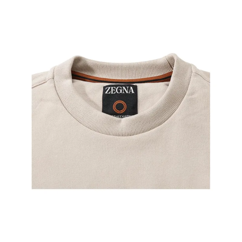 Ermenegildo Zegna Logo Prrinted Crewneck Sweatshirt-6