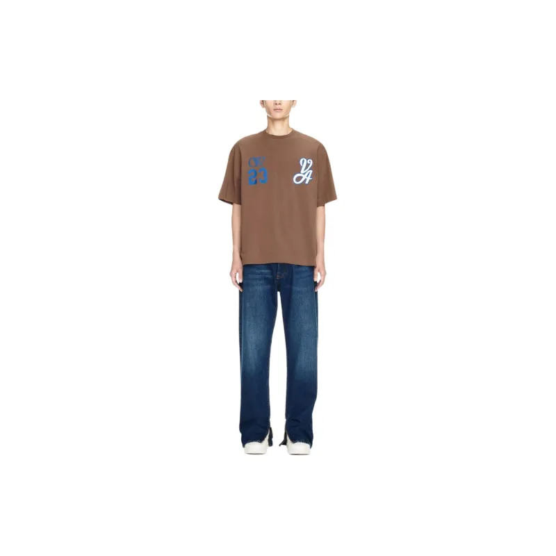 OFF-WHITE 23 Varsity Skate Cotton T-shirt-1