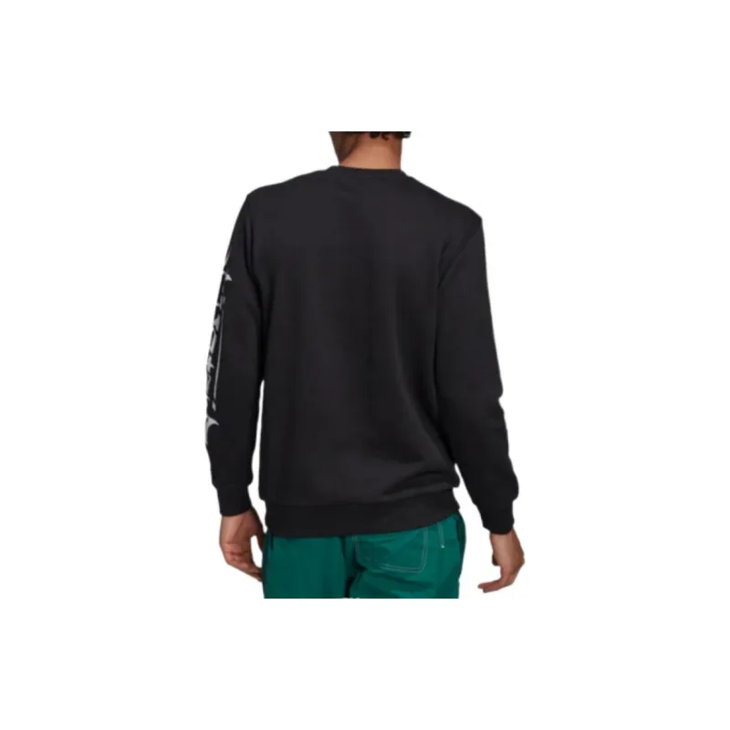 Adidas Originals TORSION TREFOIL CREW Sweatshirts Men Black-2
