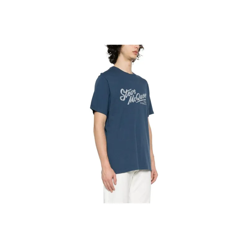 BARBOUR X Steve McQueen Logo-print T-shirt-3